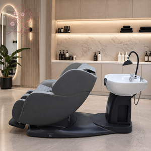 Fauteuil de lavage électrique réglable à <span class=keywords><strong>prix</strong></span> d'usine pour salon de coiffure et spa, avec bac en céramique inclinable pour barbier - Product Image 6