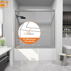 <span class=keywords><strong>Mampara</strong></span> <span class=keywords><strong>de</strong></span> Ducha <span class=keywords><strong>de</strong></span> Vidrio para <span class=keywords><strong>Bañera</strong></span> Personalizada, Puerta <span class=keywords><strong>de</strong></span> Ducha <span class=keywords><strong>Corredera</strong></span> Doble para <span class=keywords><strong>Bañera</strong></span>, para Baño, Negro Mate, Dorado Cepillado - Product Image 4