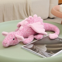 Jc Nouvelle Peluche Douce Motif Dragon & Léopard, Poupée Réconfortante avec Rembourrage en Coton PP 50cm pour 0-24 Mois