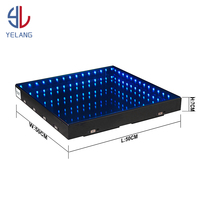 Yelang Mirror Stage Light up Dancing Floor Tiles Boda al aire libre 3D Magnetic LED Dance Floor DJ Party Stage Light