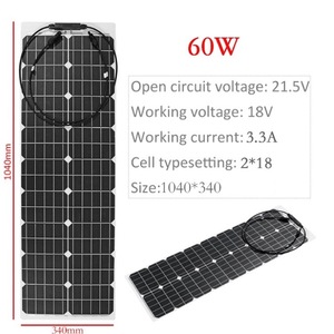 Paneles Solares Flexibles de 60w, OFERTA, Película Delgada Flexible, Enrollable - Product Image 6