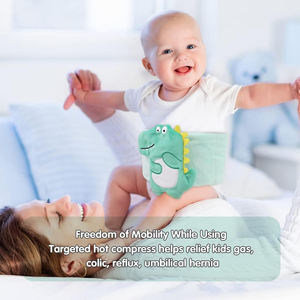 Alivio para Cólicos, Gases y Dolor de Estómago, Envoltura Térmica para el Abdomen con 2 Paquetes de Gel para Recién Nacidos y Bebés, Almohadilla Térmica para Bebés - Product Image 4