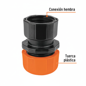 Connettore Femmina ABS da 12 1/2 Pollici con Dado di Regolazione Manuale - Product Image 2