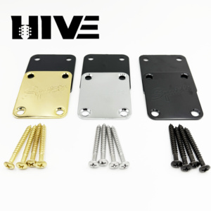 Piastra di Rinforzo per Manico di Chitarra Elettrica HIVE a 3 Colori e 4 Fori, per Connessione Manico-Corpo, Ponte in Metallo con Viti - Product Image 5