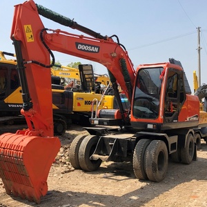 Excavatrice originale de Dx150w-9c Doosan de 15 tonnes de la Corée Dx150w-9 excavatrice sur pneus d'occasion engin de construction de terrassement d'occasion - Product Image 4