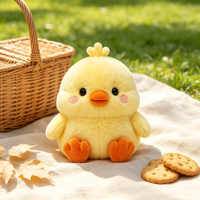 Peluche de poulet jaune personnalisée ODM OEM, adorable animal en peluche de canard pour bébé, jouet promotionnel doux pour enfants, cadeau décoratif