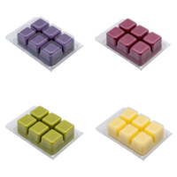 Emballage en forme de Cube personnalisé de chine, pour fondre la tarte à la cire pour le chauffe-bougie