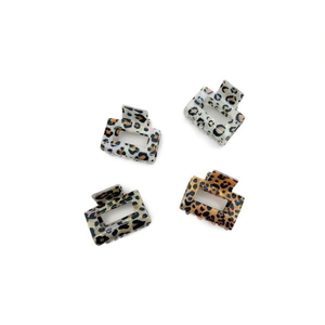 Fermaglio per capelli quadrato con stampa leopardata da 6 cm per donna, accessori per capelli alla moda - Product Image 3