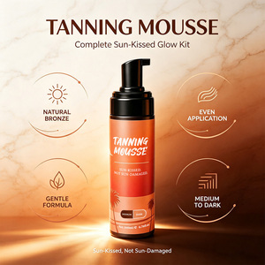 Set de Mousse <span class=keywords><strong>Autobronceador</strong></span> <span class=keywords><strong>con</strong></span> Brocha y Guante, Bronceado Natural, Sin Daños del Sol, <span class=keywords><strong>Autobronceador</strong></span> Medio/Ultra Oscuro (200ml/6.76oz) - Product Image 2