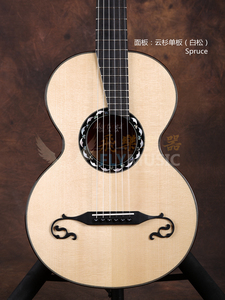 กีตาร์คลาสสิคแบบฝรั่งเศสเคลือบแลคเกอร์  ไม้แท้ทั้งตัว รุ่น L.Panormo ระดับ 18 - Product Image 3