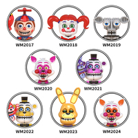 24 Estilos de Figuras de Acción Mini de Five Nights at Freddy's, Bloques de Construcción de Osos de Medianoche, Juguetes de Ladrillos para Niños
