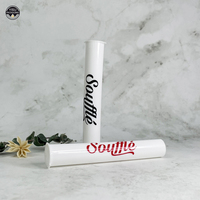 Tubo de plástico pequeño personalizado resistente a los niños Pop Top contenedor negro abrebotellas Sprinter embalaje de flores