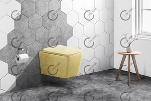 WC mural carré de couleur, vente en gros Chine, pour salle de bain - Product Image 5