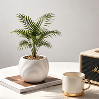 Grand pot à fleurs Yicai pour sol, écologique, durable, design moderne, pot en plastique imitation céramique créatif pour la maison et le jardin
