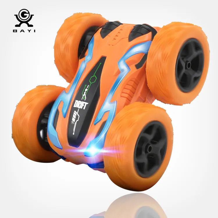 Children remote control powerful speed up car 2.4GHz gravity gyroscope upright walking stunt car originality fancy toy