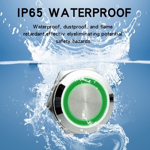 Interrupteurs à <span class=keywords><strong>bouton</strong></span> ultra-courts de 16 mm, 6 V/12 V/24 V, interrupteurs à <span class=keywords><strong>bouton</strong></span>-poussoir momentanés, IP65, en acier inoxydable, <span class=keywords><strong>anti</strong></span>-vandalisme, 1NO - Product Image 2