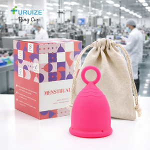 ถ้วยประจำเดือน Furuize ขายส่ง สำหรับประจำเดือนมามาก ถ้วยประจำเดือนซิลิโคนเกรดทางการแพทย์ ใช้ซ้ำได้ - Product Image 1