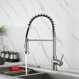 Factory Price Oem Odm Best Quality Stainless Steel Flexible Taps Pull Down Desk Upc Sink Mixer Kitchen Faucet With Flex Faucets