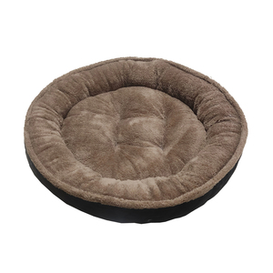 Wandelbares Einfarbiges Kunstfell Katzen- und Hundebett-Set Komfortables Flauschiges Plüsch-Nest Option mit Kartonverpackung - Product Image 6