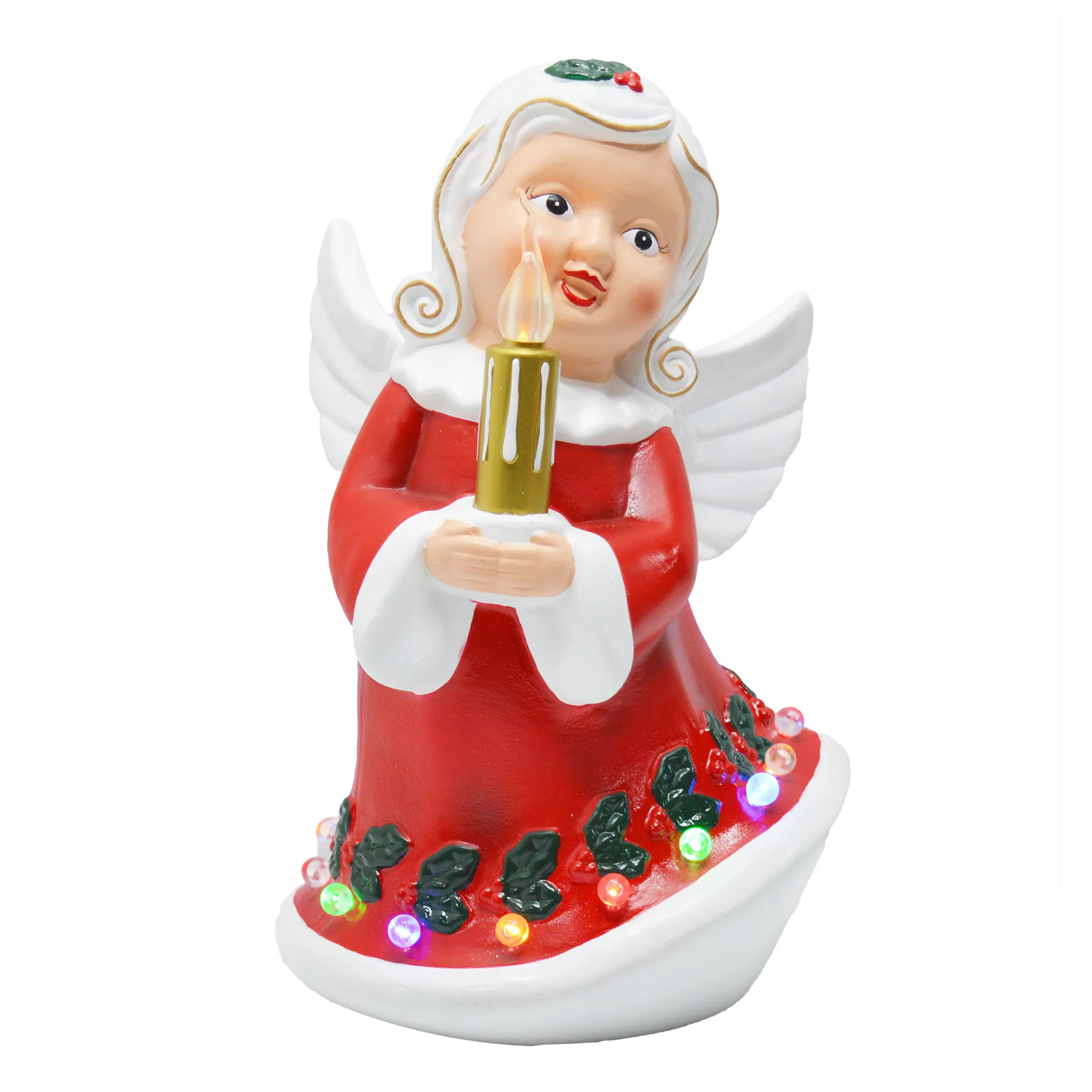 Chegam novidades anjo de Natal com vela LED Noel