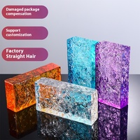 Cloison Murale en Verre Flotté Transparent Coloré pour Salle de Bain et Salon, Personnalisable, Carrée, Haute Luminosité