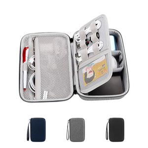 Estuche <span class=keywords><strong>de</strong></span> transporte directo <span class=keywords><strong>de</strong></span> fábrica para organizador <span class=keywords><strong>de</strong></span> accesorios tecnológicos, estuche impermeable <span class=keywords><strong>de</strong></span> almacenamiento <span class=keywords><strong>de</strong></span> carcasa dura <span class=keywords><strong>de</strong></span> <span class=keywords><strong>viaje</strong></span>, bolsa con cremallera y correa <span class=keywords><strong>de</strong></span> mano - Product Image 2
