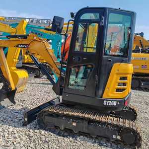 Excavadora de cadenas usada Sany SY26C de 2.5 toneladas, certificada CE EMC, en buen estado de funcionamiento, alta calidad, embalaje EPR Francia. - Product Image 1