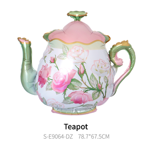 CYmylar teko balon Foil plastik balon Globos Lets Par Tea pesta taman teh balon pesta - Product Image 2