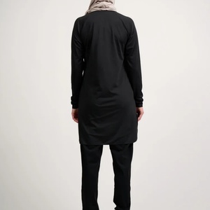 Ropa Deportiva Musulmana para <span class=keywords><strong>Mujer</strong></span>, Hijab, Ropa de Gimnasio, Vestido Deportivo Negro Modesto - Product Image 3