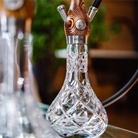 Meilleure Vente Chicha de Luxe en Bois Doré de Haute Qualité, Ensemble Fumeur avec Tige en Acier Inoxydable