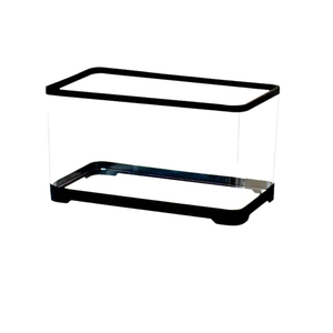 Acryl transparant rechthoekig <span class=keywords><strong>aquarium</strong></span> met zonneplatform voor schildpadverblijf op het bureau, viskom voor woonkamer & slaapkamer gebruik - Product Image 6