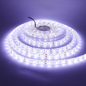 Bande lumineuse LED RGB 5050 12V 24V, simple rangée, 120 LED/m, flexible, auto-adhésive, à changement de couleur, lumière linéaire colorée - Product Image 3