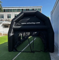 Cage de frappe gonflable en tissu Oxford économique pour le baseball