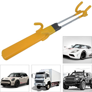 Blocco di Sicurezza <span class=keywords><strong>Antifurto</strong></span> Retrattile a T per Volante in Acciaio, Dispositivo di Autodifesa con 3 Chiavi, 62cm, Universale - Product Image 3