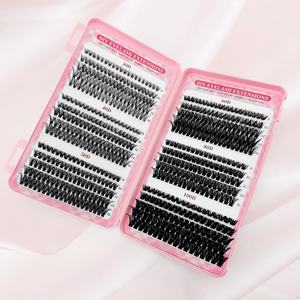 Libro de Pestañas Personalizado Hecho a Mano para Kit de Pestañas en Racimo, Grosor de 0.07mm, Longitud Mixta, Pestañas de Pelo Sintético - Product Image 3