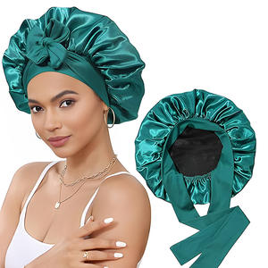 Cuffia in Raso per Dormire, Copricapo Setoso Reversibile a Doppio Strato con Fascia Elastica per Capelli Ricci, Cuffia Notturna - Product Image 5