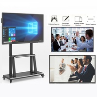 Tableau interactif intelligent ZDHQ 4K 55 pouces portable à écran plat, tactile 20 points, partage sans fil, Android, pour l'école, directement de l'usine