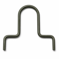 Clip en U en fil d'acier au carbone sur mesure avec finition zinguée vert olive pour le montage de tuyaux et de barres industriels