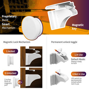 Cierres Magnéticos de Seguridad para Bebés, Protección Infantil, Paquete de 12, Cierres para Armarios a Prueba de Niños - Product Image 5