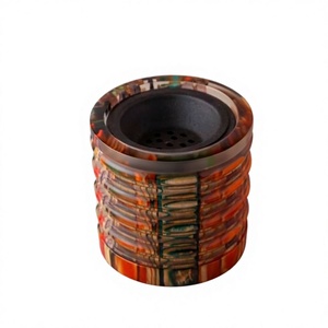 Quemador de Incienso Bukhoor de Resina Epoxi Artesanal y Madera de Acacia Noble Flame, Elegante Soporte para Incienso Oud para Decoración del Hogar Árabe, Ramadán y Eid - Product Image 1
