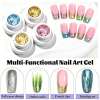 Vernis à ongles gel ombré dégradé, effet pudding, paillettes scintillantes, style japonais, pour manucure, sans HEMA ni TPO, vente en gros professionnelle
