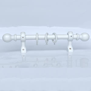 <span class=keywords><strong>Kit</strong></span> Com Varao Para Cortinas 28MM BARRA DE MADERA PARA CORTINA tringle à rideau en <span class=keywords><strong>bois</strong></span> blanc Barra De Madera Para Cortin - Product Image 2