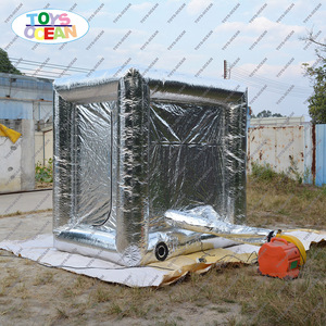 Personnalisable Publicité Extérieure Gonflable Argent ATM Cube Booth PVC Material Factory-Best Bouncy Machine House Cube Booth - Product Image 4