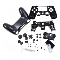 Boîtier complet noir DIY pour manette PS4 Playstation 4, coque de protection complète pour PS4 JDS-030 JDM 030