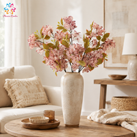 Fleurs artificielles de bougainvillier imprimées en 3D, 42 têtes, couleur automne, pour la décoration intérieure et extérieure