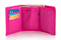 Dompet Kartu Multi Slot Ringan Lipat Tiga Bahan Kanvas Portabel Kasual untuk Pelajar Dompet Lipat Sport