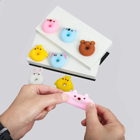 Jouet Mochi Squishy en forme de Donut Animal Mignon - Jouet Sensoriel Anti-Stress à Pincer pour Enfants, Doux et Apaisant, Idéal pour les Fêtes et Cadeaux