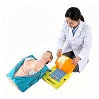 Défibrillateur AED portable pour l'extérieur, équipement médical scientifique, aide pédagogique grandeur nature durable, image couleur, médicalisé automatisé