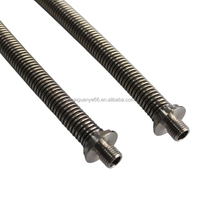 Tuyau ondulé en acier inoxydable 304 LKESS au design moderne, diamètre extérieur 76 mm, taille personnalisable pour le refroidissement liquide des centres de données