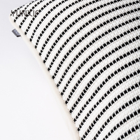 Cojín de cama de lino y algodón a rayas blancas de lujo ligero, portátil y lavable, sala de estar sofá para, modelo de almohada para habitación